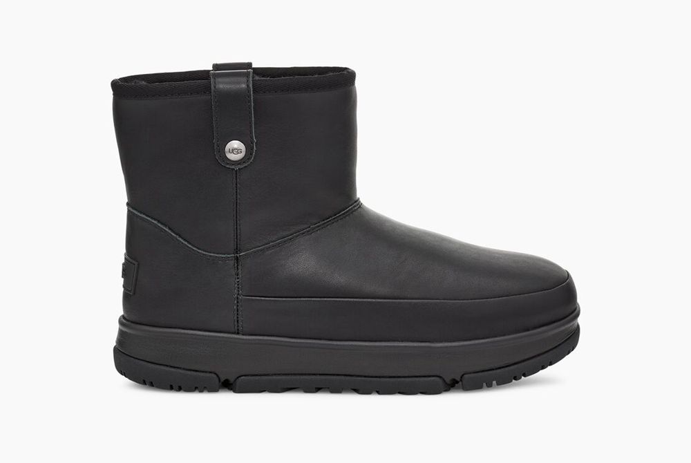 Ugg Classic Weather Mini - Womens Mini Boots - Black - NZ (4785XZHUA)